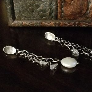 RARE  Silpada Sterling Silver & Pearl Earrings